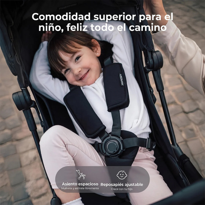 Coche de Paseo TuckGo - Black | MomCozy