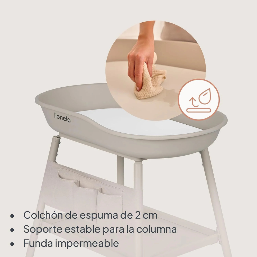 Mudador Acolchado Transportable - Rosie | Lionelo