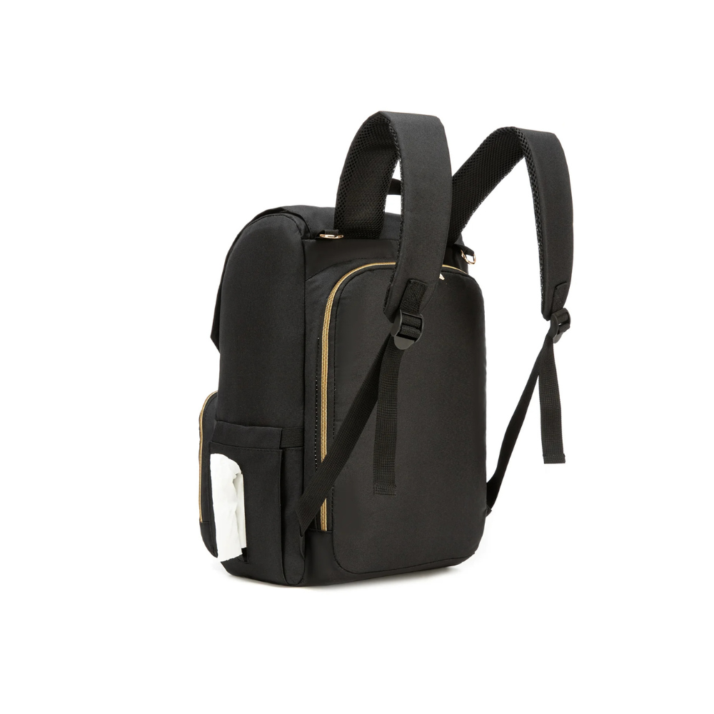 Mochila Pañalera - Black Gold | Bebesit