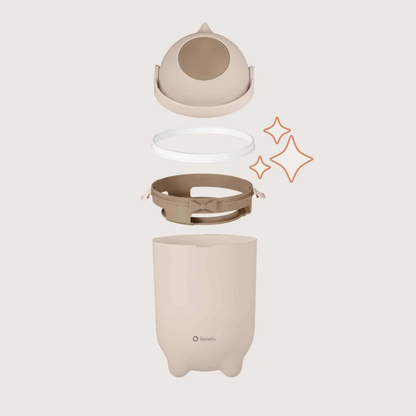 Basurero Contenedor de Pañales Purebin - Beige Sand | Lionelo