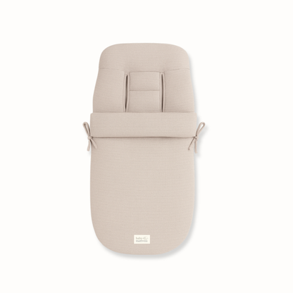 Saco para Coche - Algodón y Lino - Nude Waffle | Baby Mattress