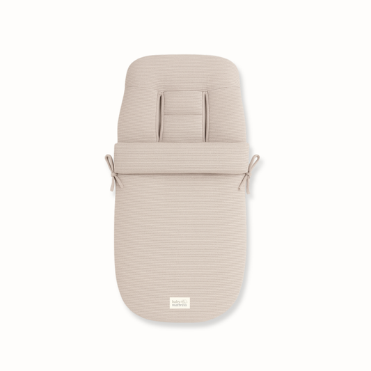 Saco para Coche - Algodón y Lino - Nude Waffle | Baby Mattress