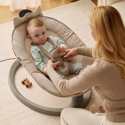 Mecedora Eléctrica 2 en 1 Columpio Convertible | MomCozy