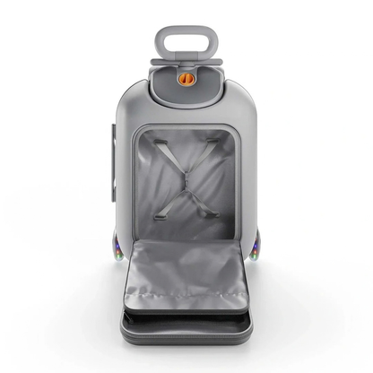 Maleta Infantil 2 en 1 con Asiento Cabby - Grey | Kinderkraft