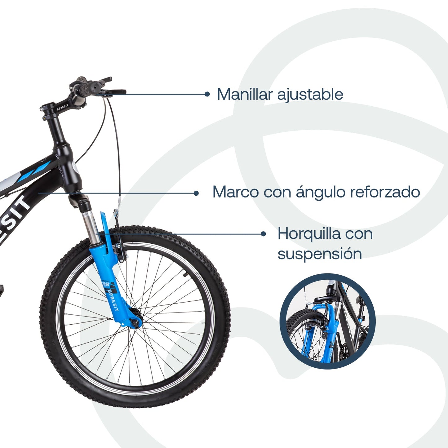Bicicleta Infantil  Kyson - Aro 20 - Azul | Bebesit