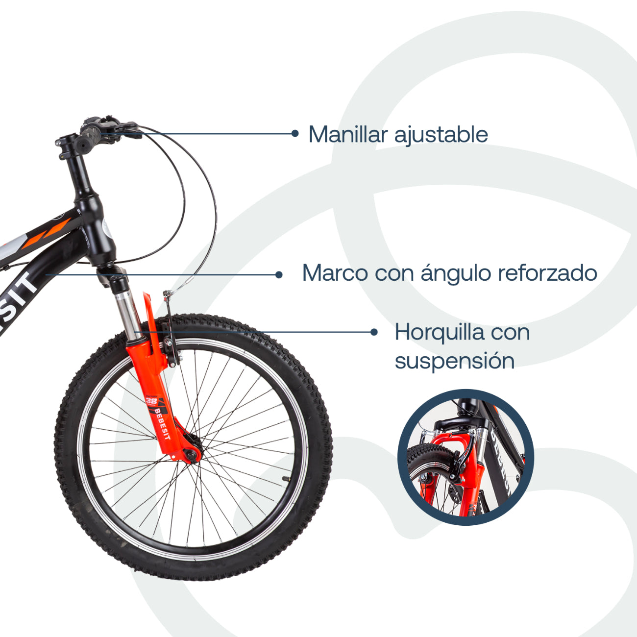 Bicicleta Infantil  Kyson - Aro 20 - Roja | Bebesit
