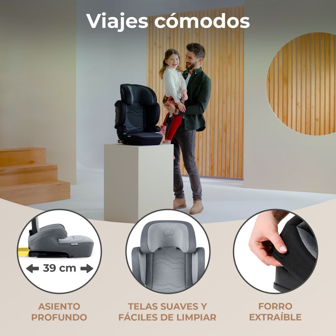 Silla de Auto Butaca Xpand 2 i-Size - Grey | Kinderkraft