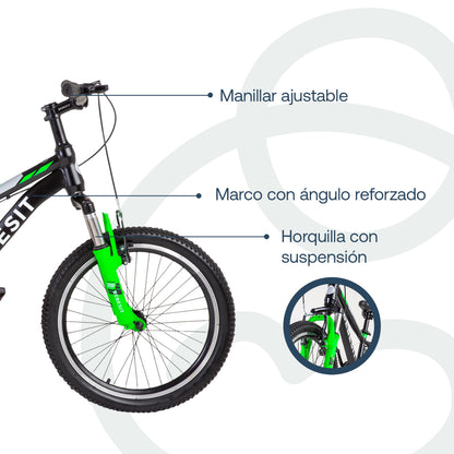 Bicicleta Infantil  Kyson - Aro 20 - Verde | Bebesit