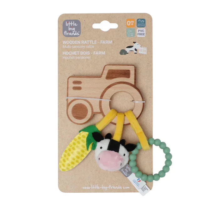 Sonajero de Madera - Granja | Little Big Friends