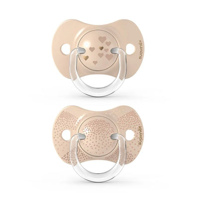 Pack of 2 Spread Joy Physiological Pacifiers - Beige