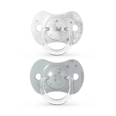 Pack of 2 Spread Joy Physiological Pacifiers - Grey