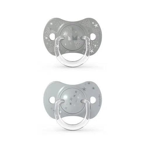 Pack of 2 Spread Joy Physiological Pacifiers - Dark Grey