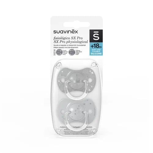 Pack of 2 Spread Joy Physiological Pacifiers - Dark Grey