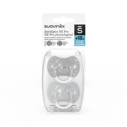 Pack of 2 Spread Joy Physiological Pacifiers - Dark Grey