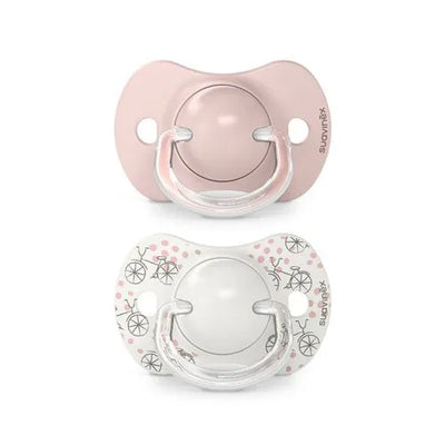 Pack of 2 Walk in The Park Physiological Pacifiers - Pink