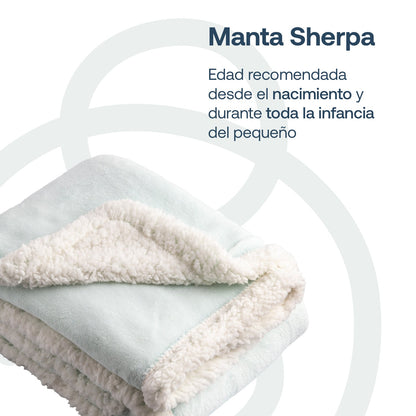 Manta Sherpa - Celeste | Bebesit