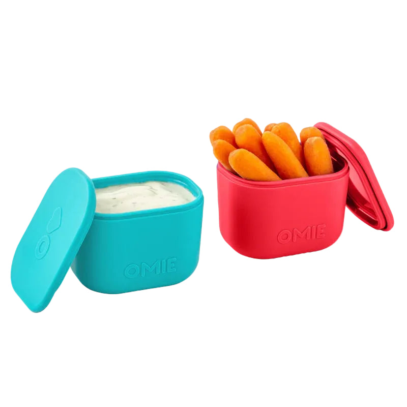 OmieBox UP Dip Containers - Set de Contenedores Herméticos para OmieBox UP® - Pink/Teal | Omie