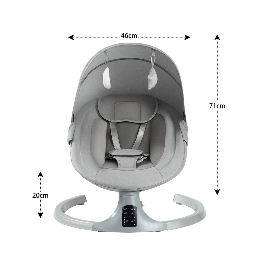 Silla Nido Bouncer BabySwing Smart - Gris | Bebesit