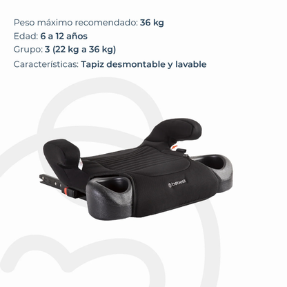 Alzador Isofix - Negro | Bebesit
