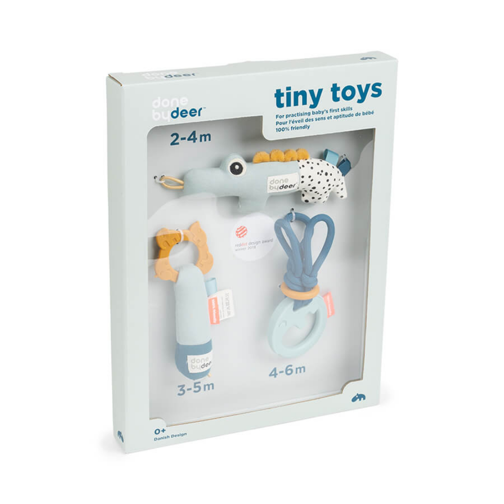 Pack de 3 Sonajeros Tiny Toys - Azul