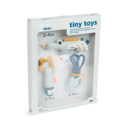 Pack de 3 Sonajeros Tiny Toys - Azul