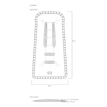 Padded Car Protector - Dry Green