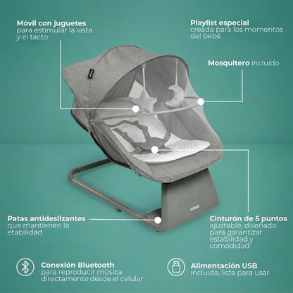 Silla Nido Vivaldi - Gris | Infanti