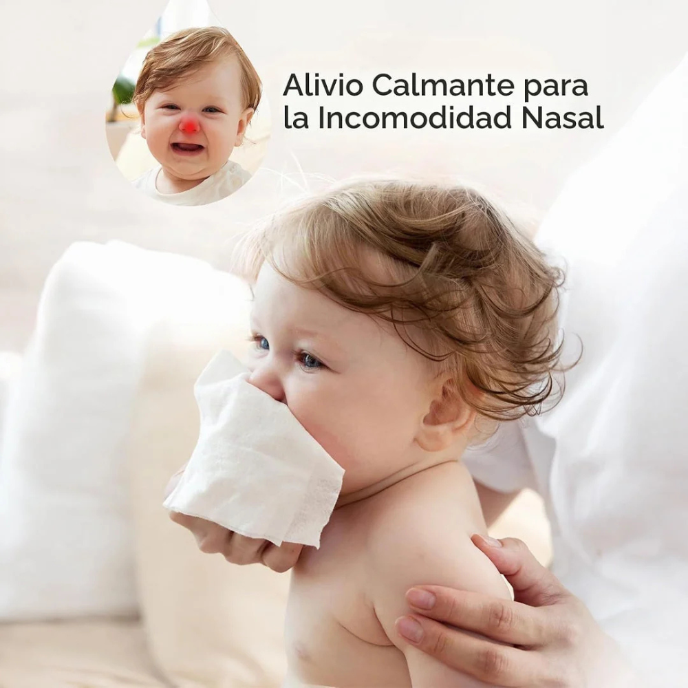 Toallitas Húmedas con Solución Salina para Cara y Nariz | MomCozy