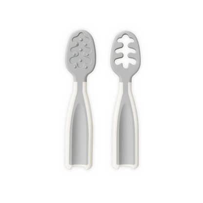 Set de 2 Pre-Cucharas de Aprendizaje para Bebé – +4 meses | Mamás Mateas