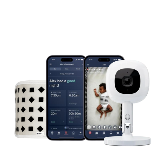 Monitor Inteligente para Bebé Nanit Pro + Soporte Flex + Breathing Band| Nanit