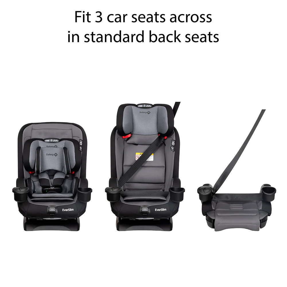 Silla de Auto Convertible Everslim - Negro | Safety 1st