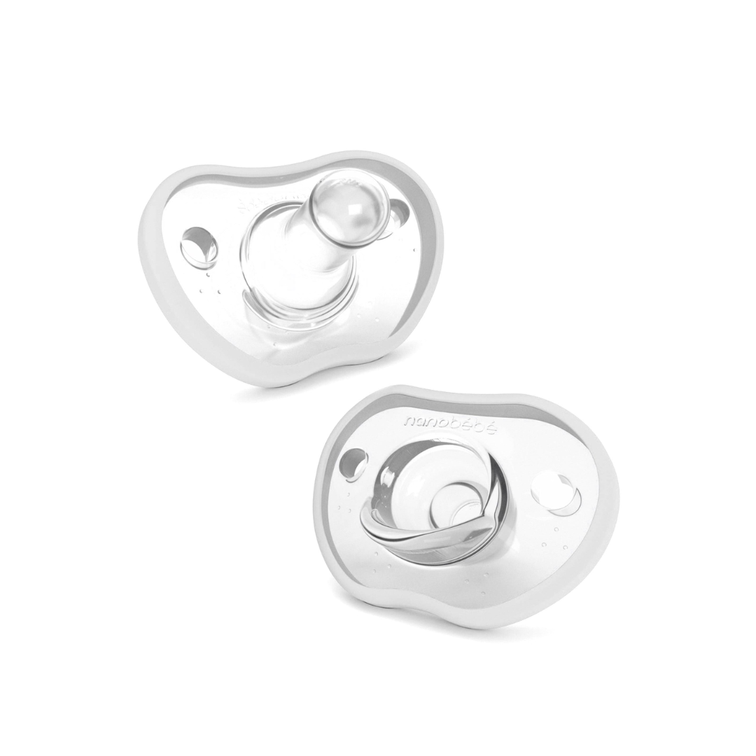 Pack of 2 Flexy Pacifiers - White