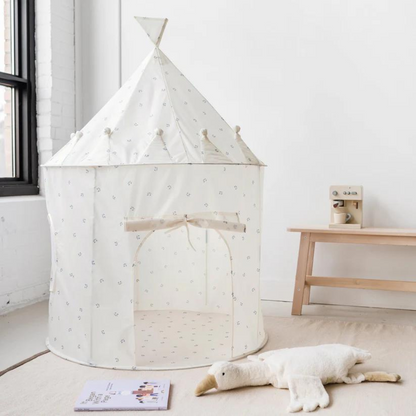 Recycled Fabric Play Tent - Blueberry Taupe