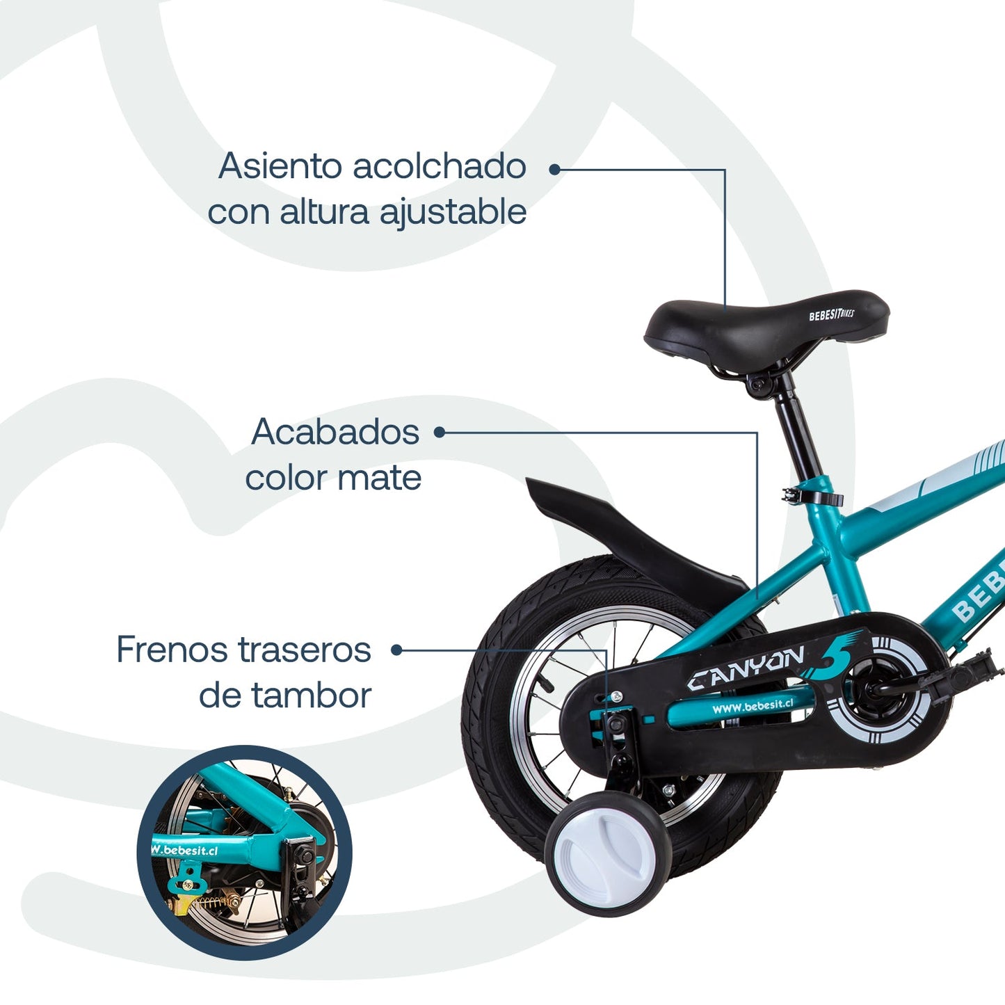 Bicicleta Infantil Canyon - Verde | Bebesit