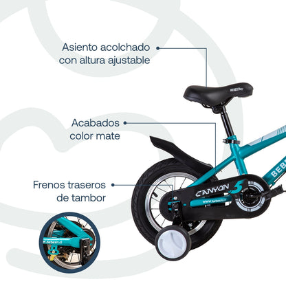 Bicicleta Infantil Canyon - Verde | Bebesit