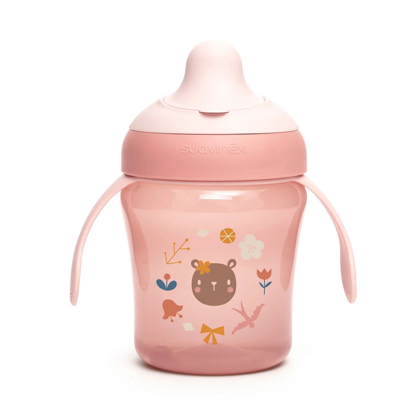 Sippy Cup with Handles and Silicone Spout - 200 ml - Pink 