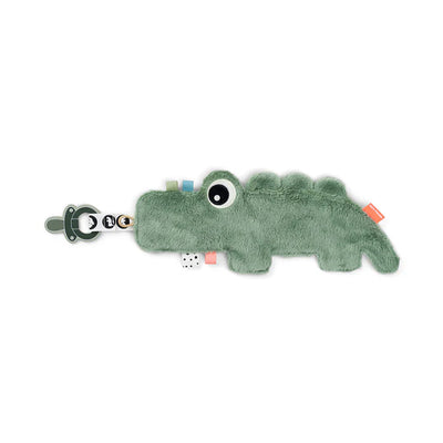 Mini Mantita con Porta Chupete Croco - Verde | Done by deer