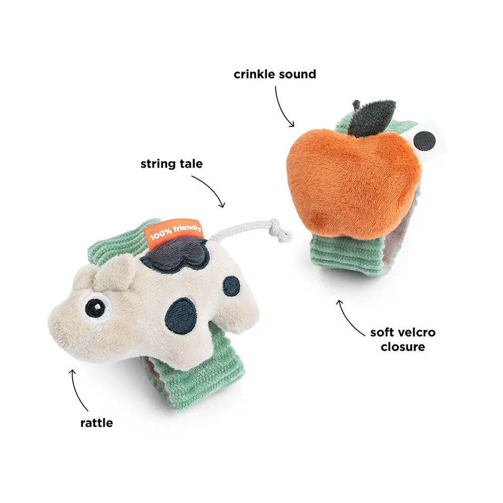 Set de 2 Sonajeros de Muñeca Dotti - Verde