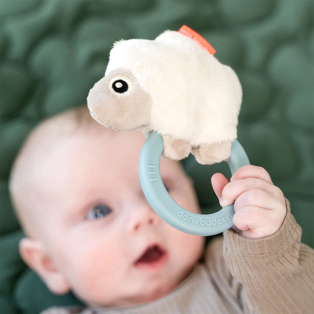 Sonajero Sensorial con Mordedor Sheepy - Azul