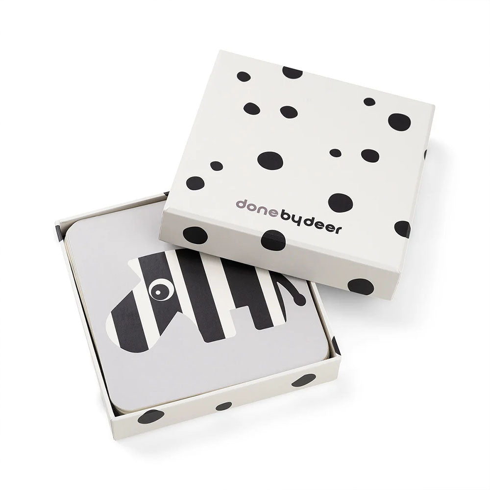 Set de 10 Tarjetas de Contraste para Bebés Deer Friends - Varios Colores