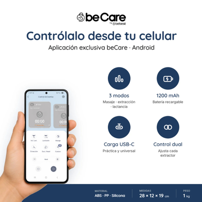 Extractor de Leche Materna Eléctrico Portátil con Aspirador Nasal | Bebesit