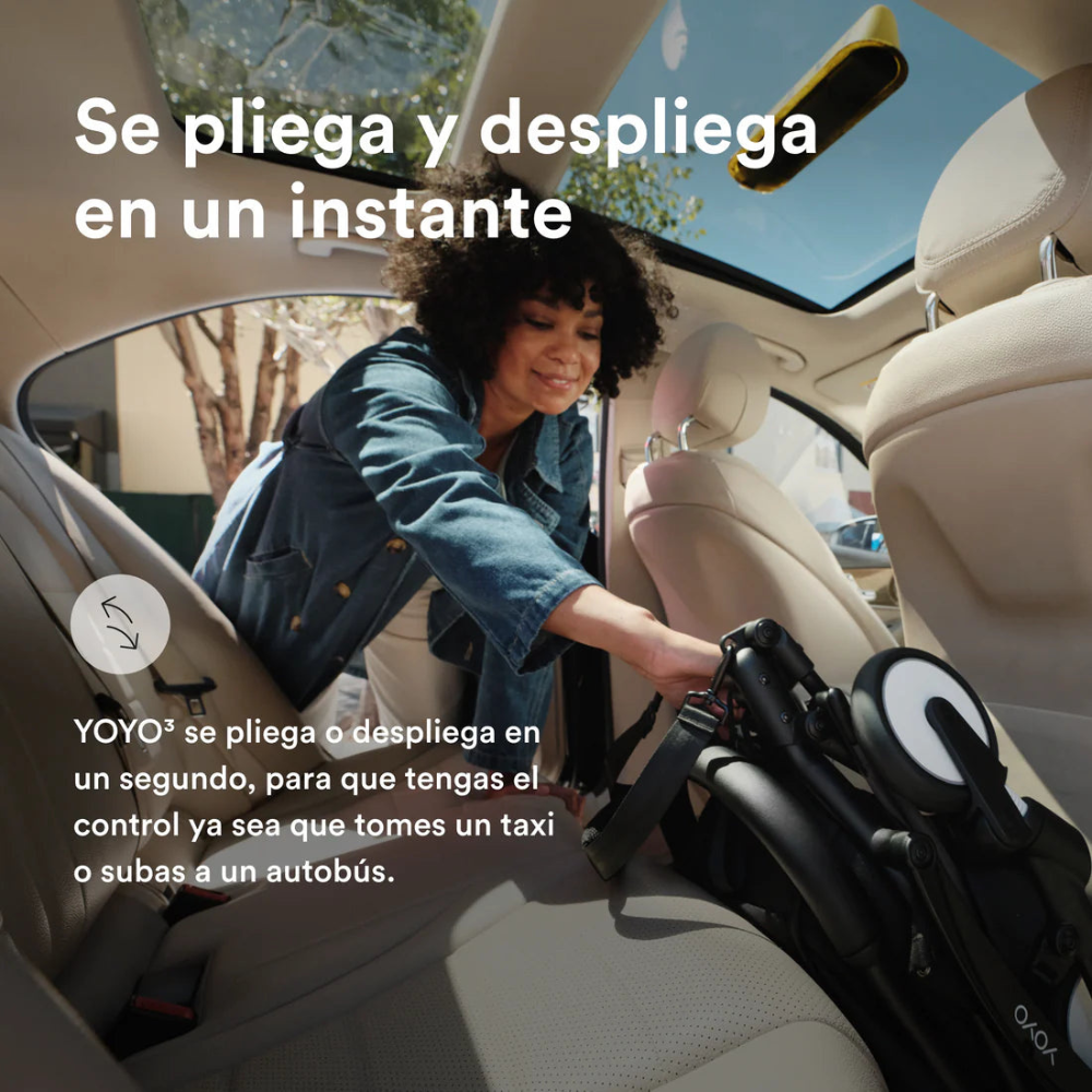 Coche Completo Stokke® YOYO³ – Chasis Negro + Asiento 6+ - Aqua | YOYO by Stokke