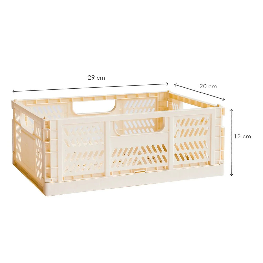 Caja Plegable Moderna - Mediana - Amarillo | 3 Sprouts