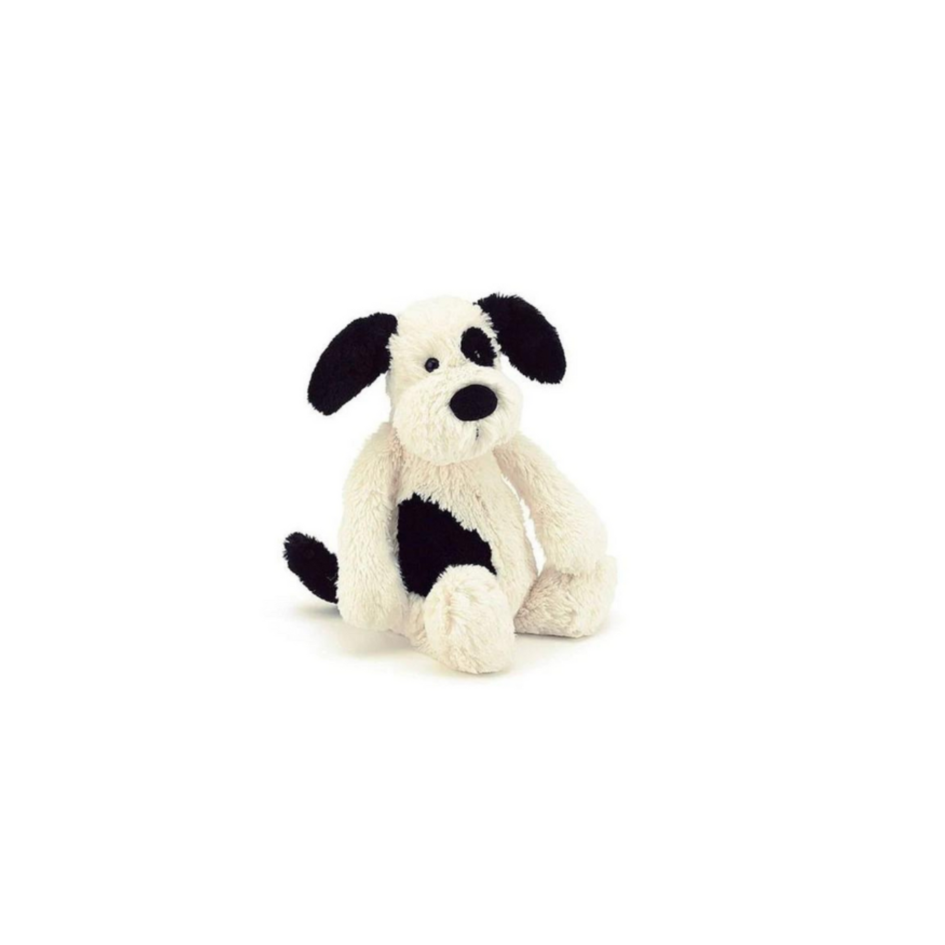 Peluche perro blanco y negro shop