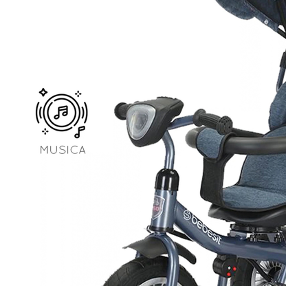 Triciclo de Paseo Infantil 360 LX - Azul | Bebesit
