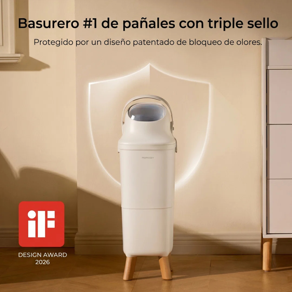 Basurero para Pañales Triple-Seal | MomCozy