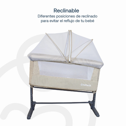 Cuna Colecho con Mosquitero MySide LX - Beige | Bebesit