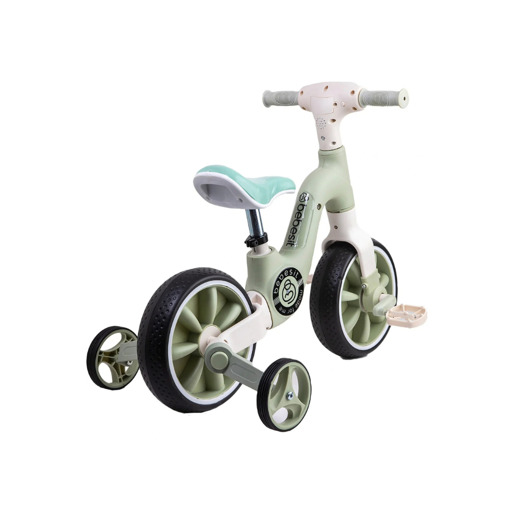 Triciclo Bicicleta de Aprendizaje 2 en 1 - Verde | Bebesit
