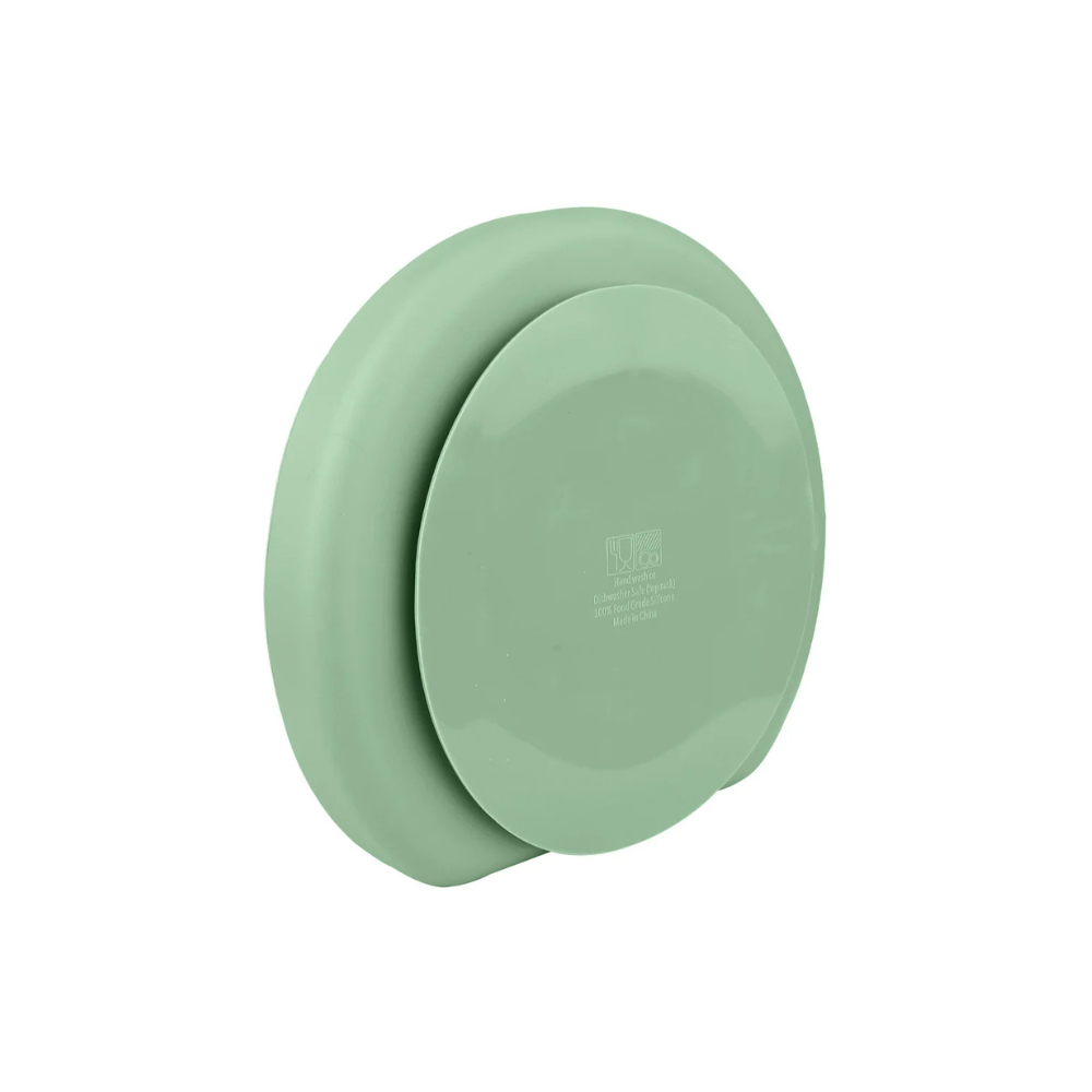 Plato de Silicona con Divisiones - Verde | Infanti