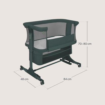 Cuna Colecho Jodie - Green Graphite | Lionelo